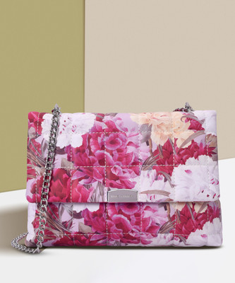 LINO PERROS Pink Messenger Bag Womens Fuchsia Hand Bag