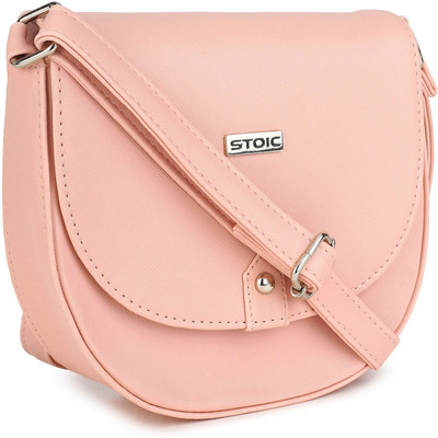 STOIC Pink Sling Bag Women Pu leather