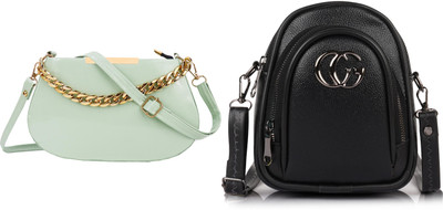 RYSON Green, Black, Black Sling Bag Casual New Latest Design Shoulder Crossbody Side Sling Bag For Women