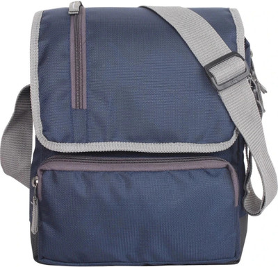 FLIKKER Blue Messenger Bag Stylish Waterproof Hand Bag for Men One Side Polyester Shoulder Sling Bag Women