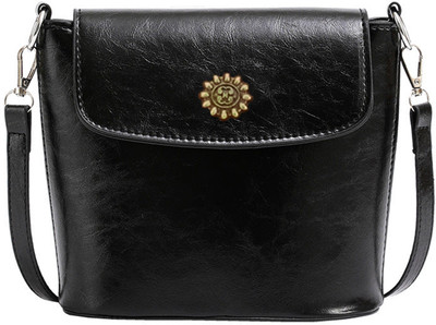 Inovera Black Sling Bag Women's Faux Leather Crossbody Sling Bag – Stylish & Adjustable