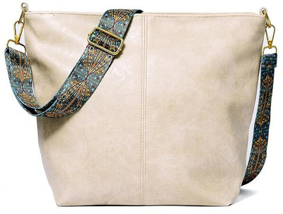 Ardan Beige Sling Bag Vegan Leather/Cross-Body Bag for Girls & Women