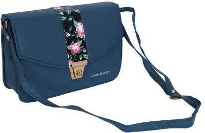 Kumud global Blue Sling Bag Synthetic Leather Stylish Mini Sling Bag for Women/Trendy Girls Latest