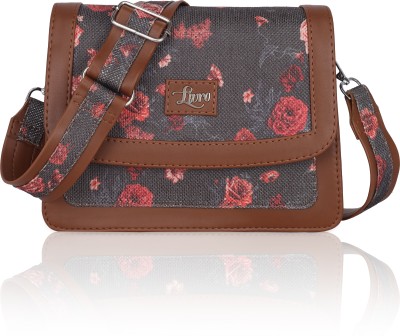 livro Maroon Sling Bag Women Jute Printed Sling Bag/ Crossbody Bag Girls And Ladies