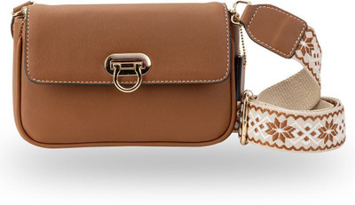 Yuva stree Tan Sling Bag Sway Crossbody
