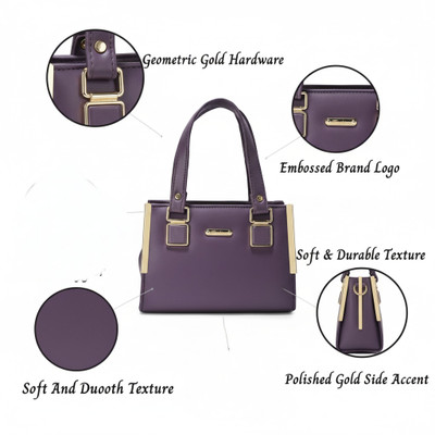 Krasivyy Purple Hand-held Bag Women stylish latest sling unique new classy design cross body bag for women