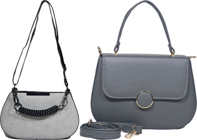 Despacito Clear, Grey Sling Bag Elegant sling bag(Pack of 2)