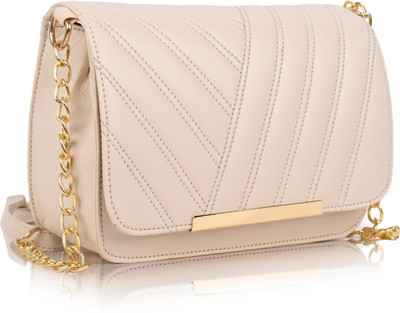 Ross Brown Beige Sling Bag BEIGE SLING BAG FOR WOMEN