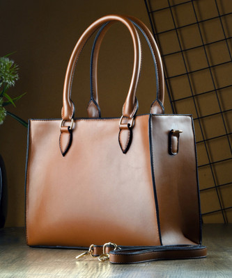 FOR THE BEAUTIFUL YOU Tan Satchel Satchel