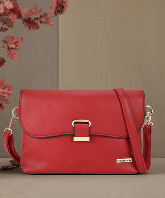 Fastrack Red Sling Bag Solid