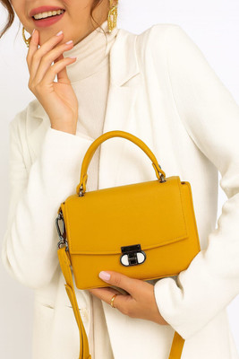 Angel Kiss Yellow Sling Bag New Stylish Fancy Heavy Stuffy