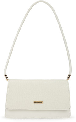 Fastrack White Shoulder Bag Textured