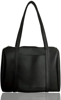 Alue Black Shoulder Bag Black Full Strip Handbag