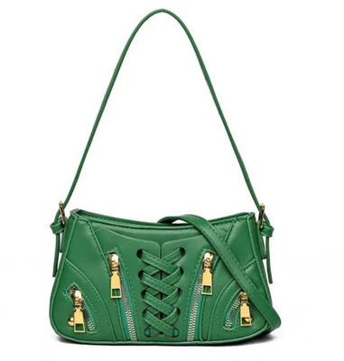 Bauge Bags Green Sling Bag Zipped Influence Baguettes