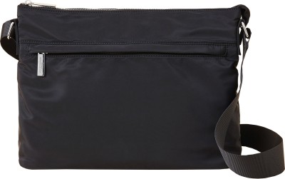 ACCESSORIZE LONDON Black Sling Bag Women's Recycled nylon pocket crossbody