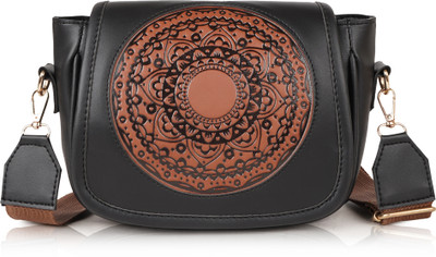 YOYOWING Multicolor Messenger Bag YWG-NEW SLING BAG-315-BLACK(Pack of 2)