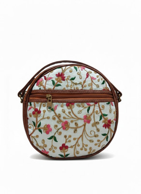 Amrit Multicolor Sling Bag SLING BAG ROUND WHITE