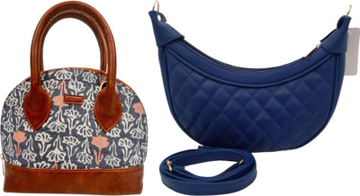 Dakota Grey, Blue Sling Bag STYLISH Bohemian Handbag for Girls & Womens(Pack of 2)