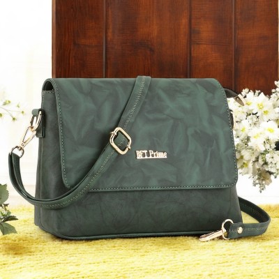 Women Marks Green Sling Bag BFT-07-FLAP-DARK GREEN