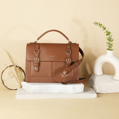 ACCESSORIZE LONDON Tan Sling Bag Women's Tan Rookie - Satchel