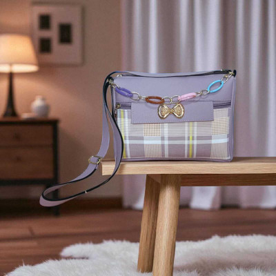 AK Purple Sling Bag LV.CHEXK.PURPLE.033