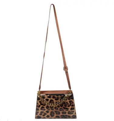 JPEnterprises Brown Shoulder Bag Animal print bag