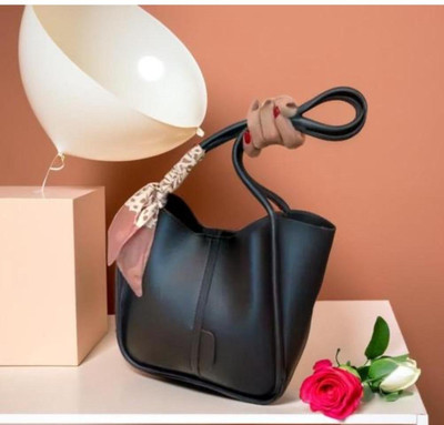 Heavens Hike Black Shoulder Bag RIbbon Contrast