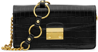Miraggio Black Shoulder Bag Partywear Shoulder Bag For Women