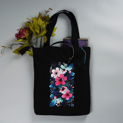 WOODGONG Women Black, Blue Tote