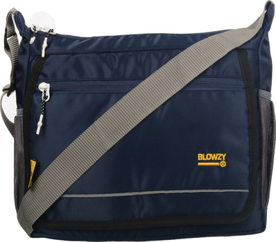 GOOD FRIENDS Blue Messenger Bag Sling Cross Body Travel Office Business Messenger one Side Shoulder Bag