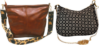 Dakota Brown, Black Sling Bag SKU103(Pack of 2)