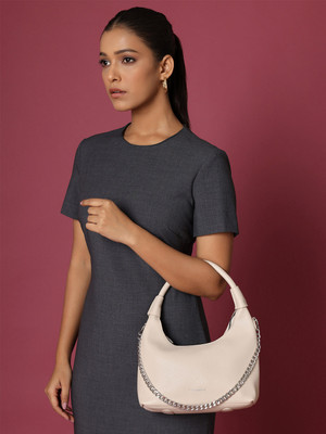 LINO PERROS Beige Shoulder Bag Women's Beige Shoulder Bag