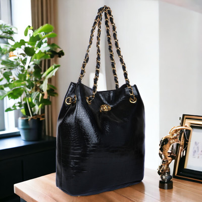 WOB Women Black Shoulder Bag