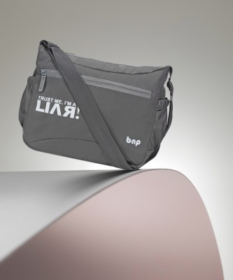 BAGS N PACKS Grey Sling Bag Printed Cross Body Sling Bag for Boys & Girls(BNP 094P-Liar)- Grey Clr