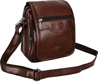 zaiko Brown Sling Bag Travel Formal Shoulder Sling Pouch Bag