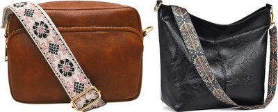 Dakota Black, Brown Sling Bag STYLISH PU LEATHER BAGS ALONG WITH SLING FOR WOMENS(Pack of 2)