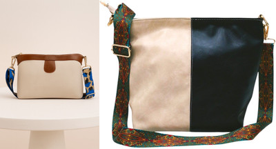 Dakota Beige, White, Black Sling Bag Stylish Crossbody Bag with Sky Blue Belt For Girls & Women(Pack of 2)