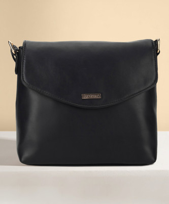 Fastrack Black Sling Bag Black Satchel Bag