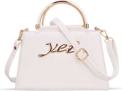 Unique Choice White, Clear Sling Bag FIAGO Stylish Classy New Design Top Handle Sling Bag For Women