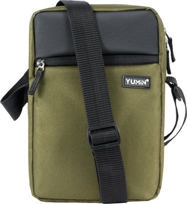 Yumin Green Sling Bag Side Bag For Men / Sling Bag / Crossbody Travel Tablet Office Messenger Bag