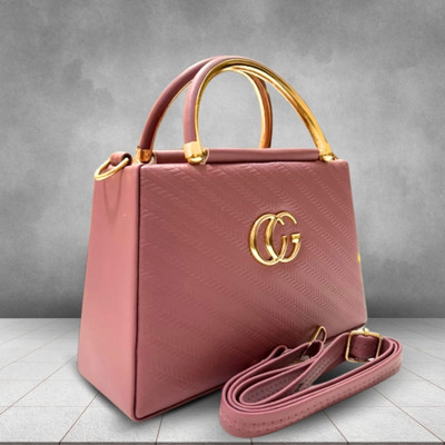 DOR Pink Sling Bag Classic PU Sling Bag with a Boxy Design for Women
