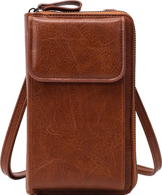PALAY Brown Sling Bag Crossbody Bags for Women Phone Pouch Cell Phone Bag Phone Pouch Purse Stylish