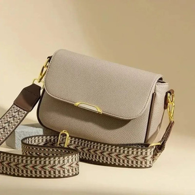 EVOLIC Beige Sling Bag Beige Women Sling Bag Beige Girls Sling Bag Korean Style Strips Bags(Pack of 11)