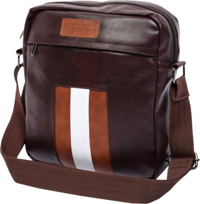 TEXEL Brown Messenger Bag Sling Cross Body Bag for Travel Office Business Messenger Shoulder Bag Unisex