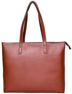 DFY Creative Solutions Tan Shoulder Bag Office Tote Handbags Large