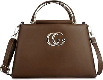 Krasivyy Multicolor, Brown Sling Bag Trendy Classic White & Gold Sling Bag for Women | Stylish PU Handheld Party Bag