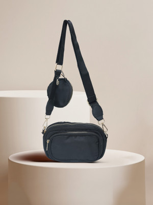 DESENCE Black Sling Bag amazing small pouch(Pack of 2)