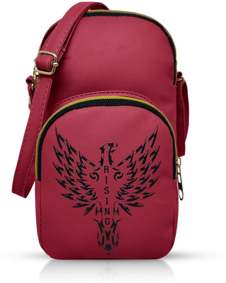 Aleem Maroon Sling Bag Unique Mobile Bag For Woman/Girls