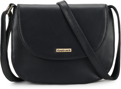 Fastrack Black Sling Bag Solid
