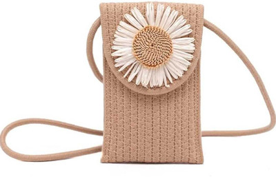 Shopaholic Brown Sling Bag Mobile Sling bag for Women